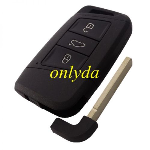 Free shipping 5pcs/lot For VW 3 Button remote key blank  with HU162 blade