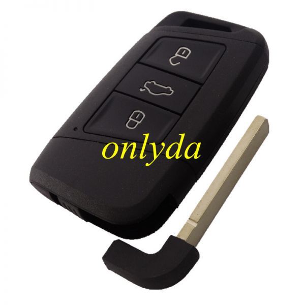Free shipping 5pcs/lot For VW 3 Button remote key blank  with HU162 blade