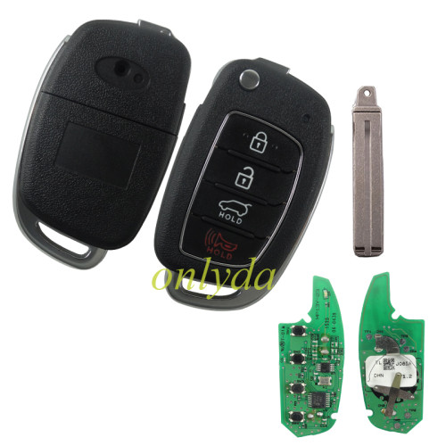 Free shipping Original Hyundai 3+1 button remote key with 434mhz MP13Y-23 95430D3000 FCCID:TQ8-RKE-4F25 for 2015-2019 Hyundai Tucson chip： 4D70  CHIP-015B1 J085A original PCB + original chip+aftermarket shell