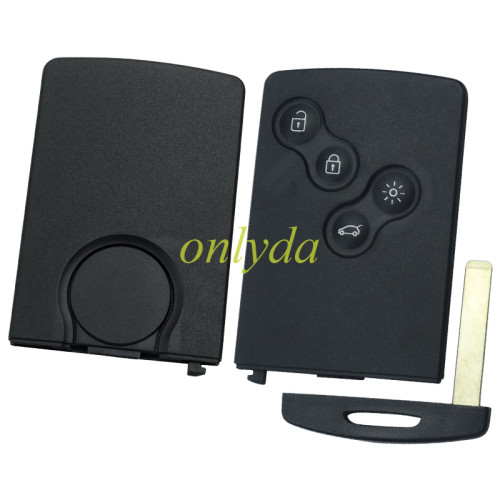 Free shipping 10pcs/lot For  Renault megane /Clio /Koleos 4 button remote key blank without Lo（ Buckle key case, no glue required）