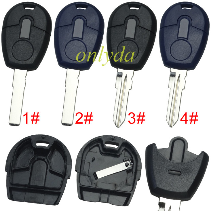 Free shipping 10pcs/lot For Fiat key blank with SIP22/GT15 blade， with bagde  (blade part can be separated), pls choose model.