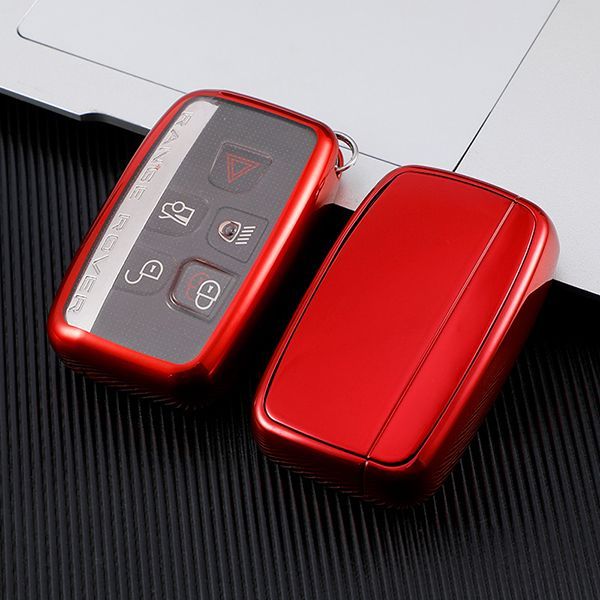 For Landrover Jaguar TPU protective key case  black or red color, please choose