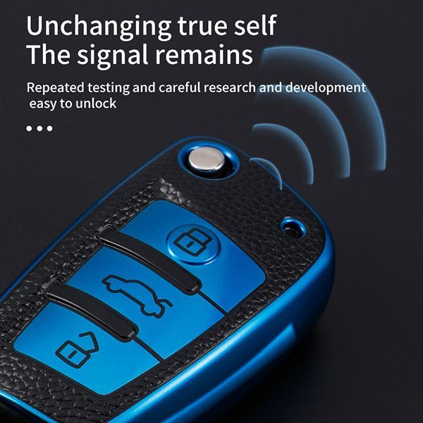 For Audi A3/Q3/Q2L/A1/S3 3button TPU protective key case,please choose the color