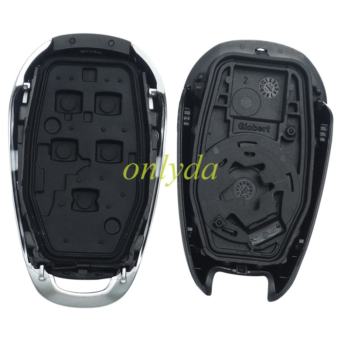 Free shipping For OEM   ALFA ROMEO GIULIA keyless 4+1 button  remote PCB +aftermarket shell （no logo） 434mhz