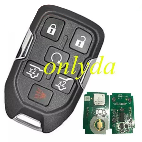 Free shipping Yukon Sierra 5+1B remote key with 315mhz  FCC ID: HYQ1AA CMIT ID: 2013DJ6723