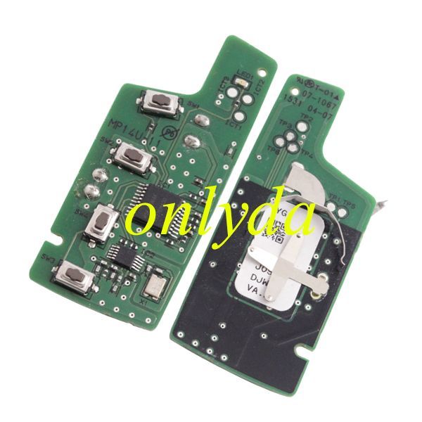 Free shipping For OEM hyun 3 button remote key with 434mhz MP14U-11