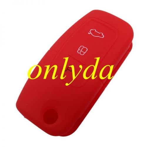 Ford 3 button silicon case (Black,Blue ,Red. Please choose the color)