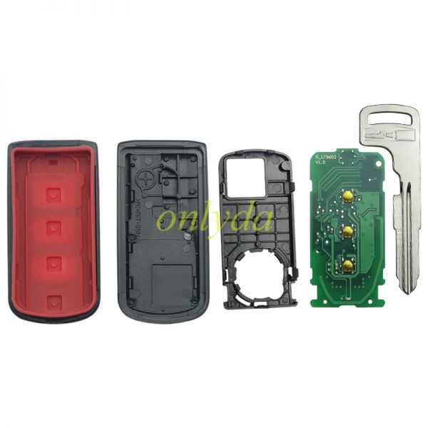 Free shipping Mitsubishi 3 button Keyless smart remote key  433.92MHz FSK NCF2951X / HITAG 3 / 47 CHIP FCC ID: GHR-M004  Board No: GHR-M003