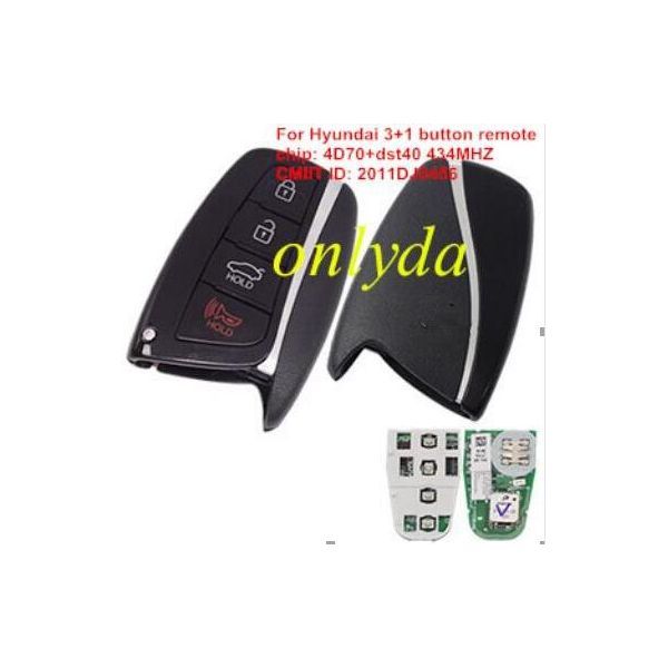 Free shipping For 3+1 button 434MHZ 4D60+dst40 chip