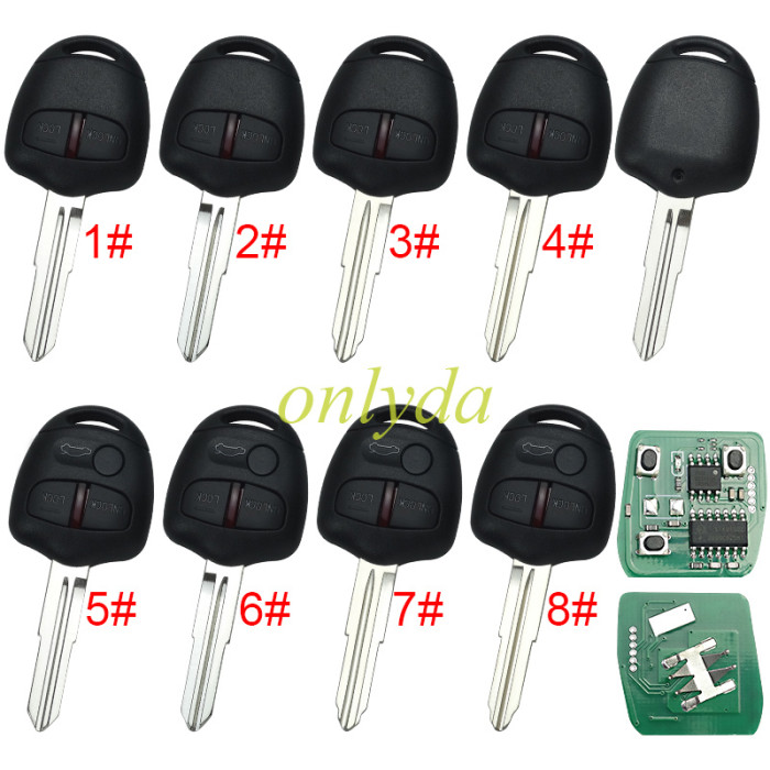 Free shipping For mitsubish 3 button remote key with 433mhz P/N: G8D576MA Work On:  2004-2007 Colt 2004-2012 Grandis 2005-2016 Triton ML/MN 2007-2016 Lancer CJ(sedan) 2007-2012 Outlander ZH 2009-2012 Challenger PB 2010-2015 ASX(2WD) 2012-2015 Outlander ZJ