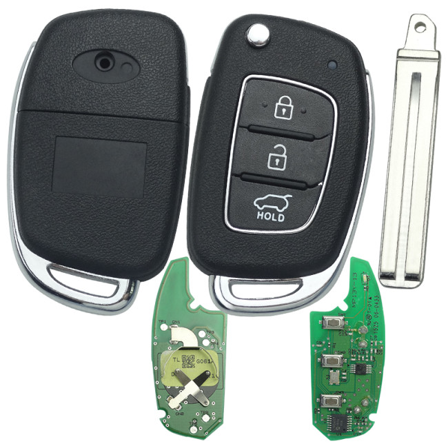 Free shipping For OEM  3 button remote key with 434mhz with 4D60 Chip ANATEL;4110-14-4902 CMITT ID;2014DJ5553 95430-D3100