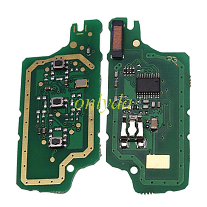 Free shipping 5pcs/lot For Peugeot CE0536 3 Button Flip  Remote Key with 46 chip PCF7961chip FSK model  with VA2 and HU83 blade, trunk / light button