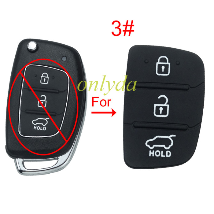 Free shipping 10pcs/lot For Hyundai key pad , pls choose