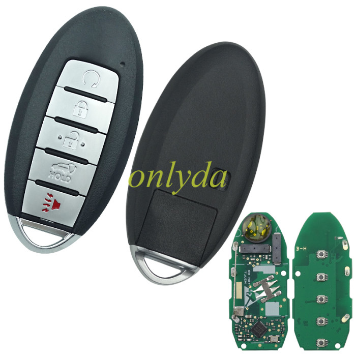 Free shipping For Nissan keyless  4+1 button remote key with 433mhz 2019-2020 Nissan Rogue  FCCID:KR5TXN4 S180144507