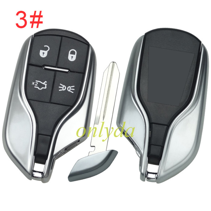 Free shipping For Maserati  remote key case  with badge, pls choose button