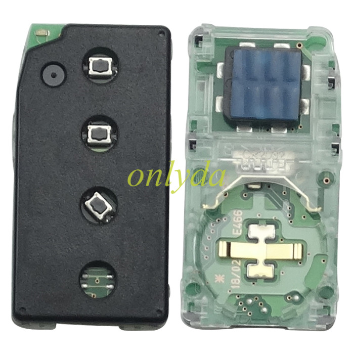 Free shipping C1 Smart for Toyota COROLLA 3 button remote key with 434mhz with FSK with AES 4A chip