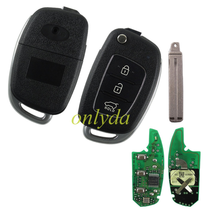 Free shipping Original Hyundai 3 button remote key with 434mhz MP14B-14 95430C9500 G056A
