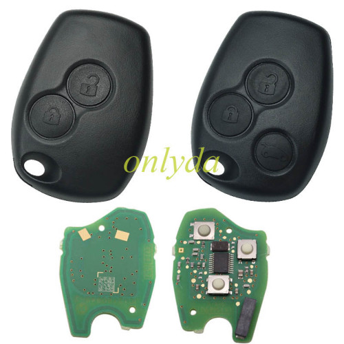 Free shipping For OEM Renault 2 button/3button remote key with 434mhz  7961M/7939 chip no blade