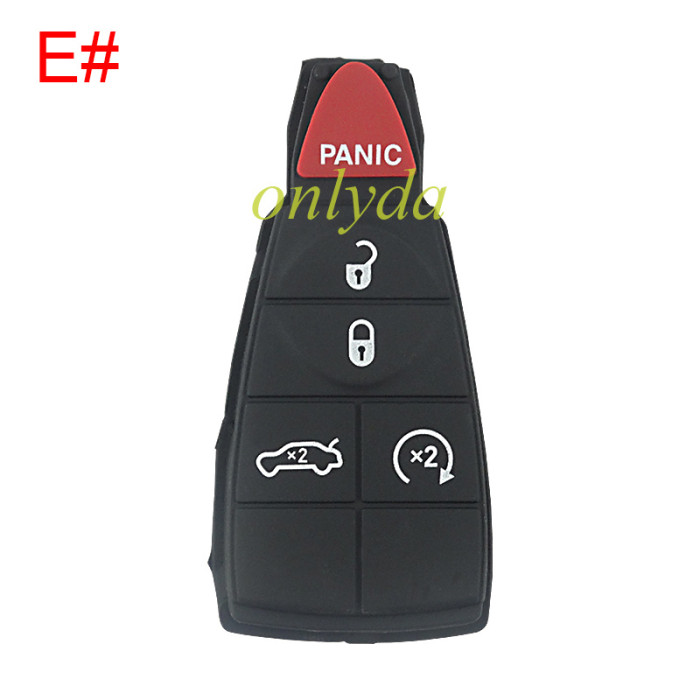 Free shipping 10pcs/lot For Chrysler 2+1 remote key blank pad