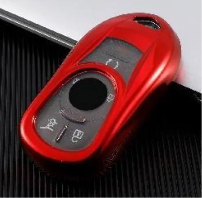 For Buick Chevrolet TPU protective key case  black or red color, please choose