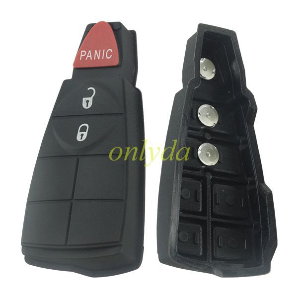 Free shipping 10pcs/lot For Chrysler 2+1 remote key blank pad