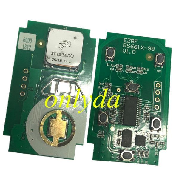 Free shipping Yukon Sierra 4+1B remote key with 315mhz  FCC ID: HYQ1AA CMIT ID: 2013DJ6723