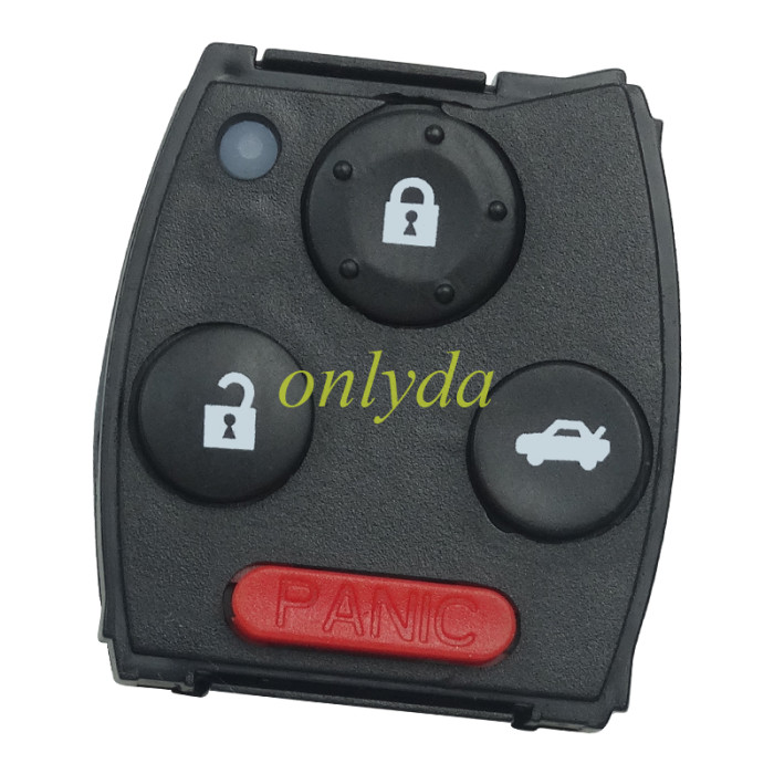 Free shipping 5pcs/lot For Honda CRV 3+1 Button remote key with  with electric 46 chip with 433 MHZ