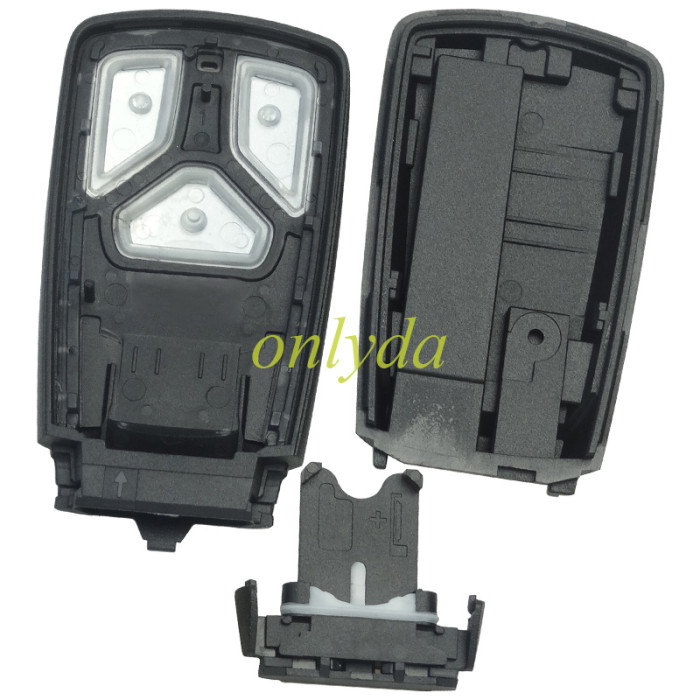 Free shipping 5pcs/lot For Audi 3 button remote key blank with blade without badge