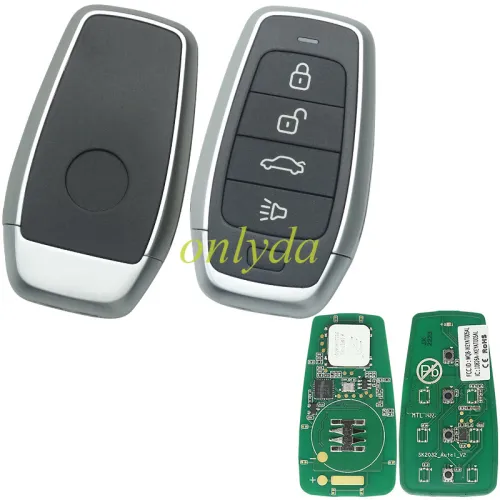 AUTEL MAXIIM IKEY Standard Style IKEYAT004CL 4 Buttons Independent Smart Key (Panic/ Trunk)