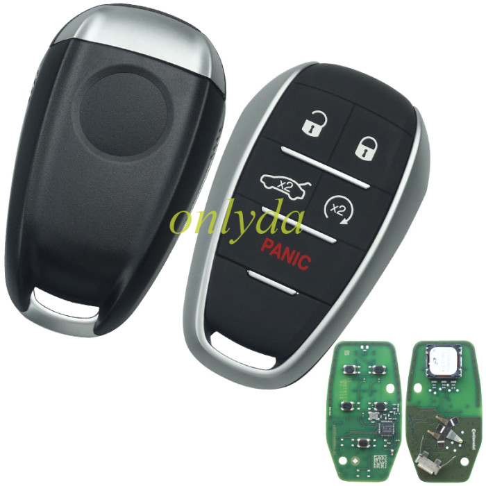 Free shipping For OEM   ALFA ROMEO GIULIA keyless 4+1 button  remote PCB +aftermarket shell （no logo） 434mhz