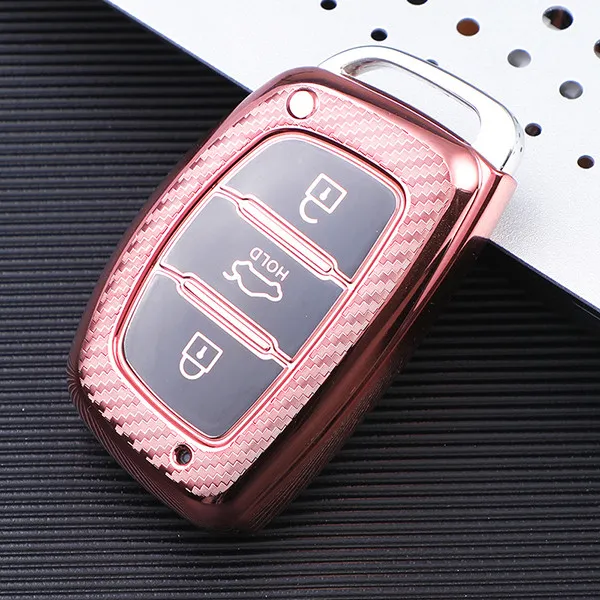 For Hyundai IX35 3 button  TPU protective key case,please choose the color
