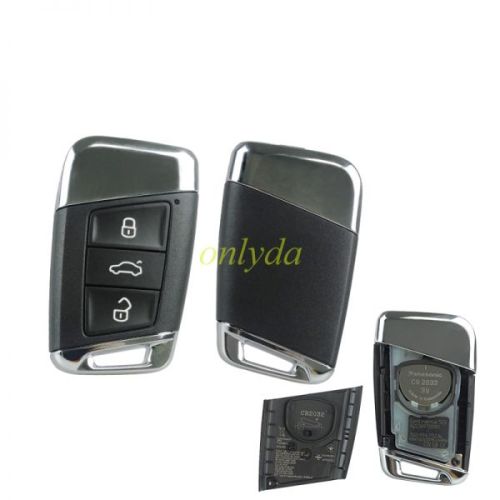 Free shipping For OEM  VW 3 button remote key 434mhz with HitagPROVAGMQB49  chip:NCP21S2W PN3G0.959.752AL HW:H05 SW:0600 CNC ID:HR-22390