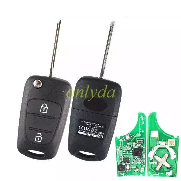 Free shipping 5pcs/lot For Hyundai Elantra original 2 button  remote key with 433.92mhz