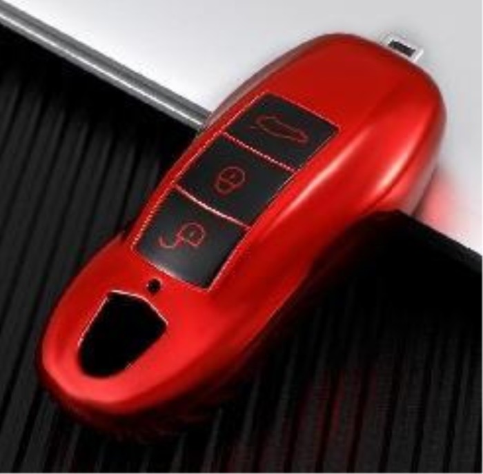 For Porsche 3 button TPU protective key case please choose the color