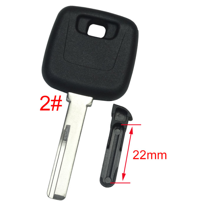 Free shipping 10pcs/lot Super Stronger GTL shell  volvo  transponder key blank (can put TPX long chip）without badge