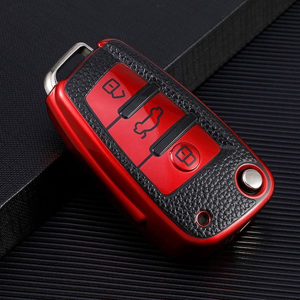 For Audi A3/Q3/Q2L/A1/S3 3button TPU protective key case,please choose the color