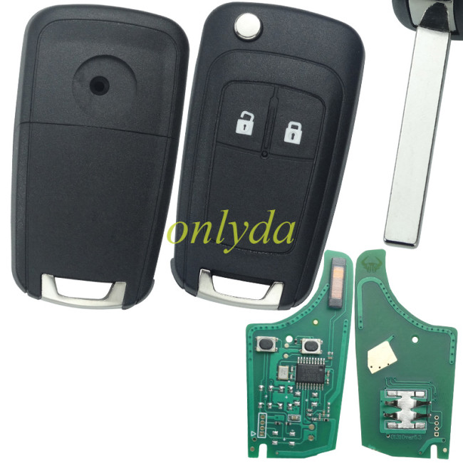 Free shipping Opel 2 button remote key  Corsa D with 434mhz  G4-AM433TX 13432393 13271922 000274 PCF 7941  ID46 chip  After market remote  Applicable models: Opel/Vauxhall Meriva B 95507070/95507076