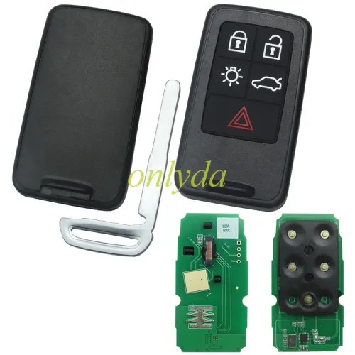 For Volvo 5 button   remote key with 433.92mhz  PCF7945/7953 chip Part No. 30659637 Fcc ID KR55WK49264 Volvo V40 (2013 + ) Volvo S60 (2009 + )  Volvo V60 (2009 + )  Volvo XC60 (2009 + )  Volvo V70 (2008 - 2016 ) Volvo XC70 (2008 - 2016) Vovlo S80 (2007 - 2016)