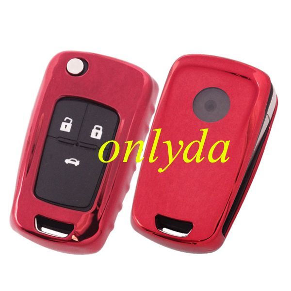 For Buick Chevrolet Opel TPU protective key case  black or red color, please choose