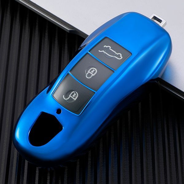 For Porsche TPU protective key case  black or red color, please choose