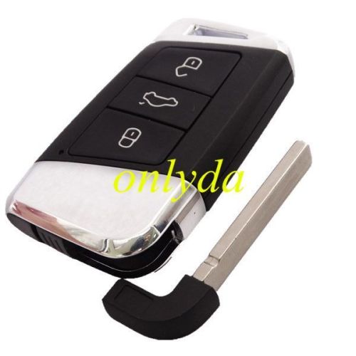 Free shipping 5pcs/lot For VW 3 button remote key blank with HU162 blade