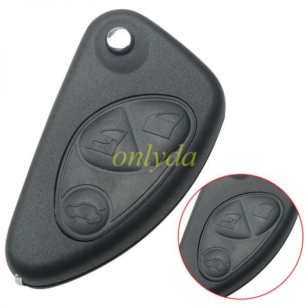 Free shipping 5pcs/lot For Alfa 3 button remote shell