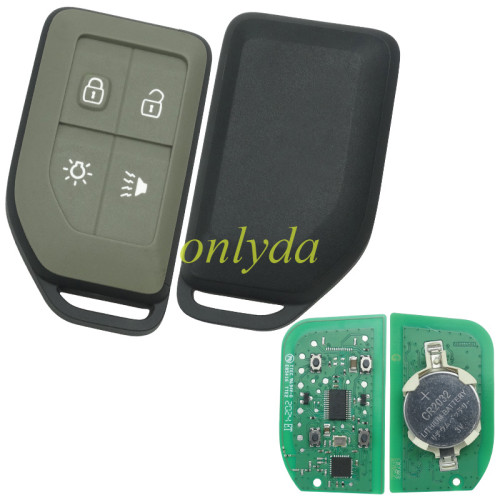 Free shipping For OEM Volvo 4 button remote key with 433mhz 22701076-P03  900559/1R16    20520292  FADM2S11KVA