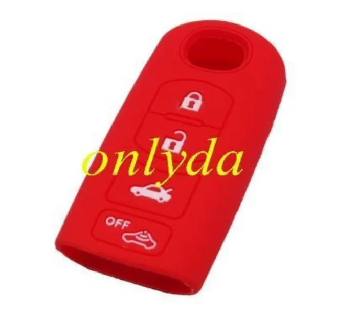 Mazda 4 button  silicon case (Black,Blue ,Red. Please choose the color)