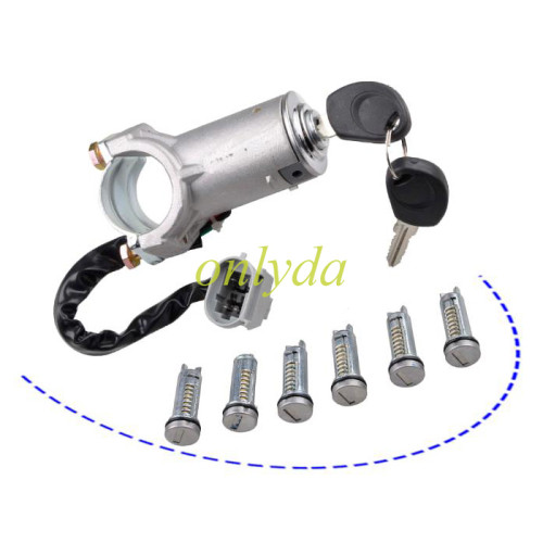 Free shipping Ignition Barrel Key Switch  Door Lock For Iveco Daily 2000 - 2006
