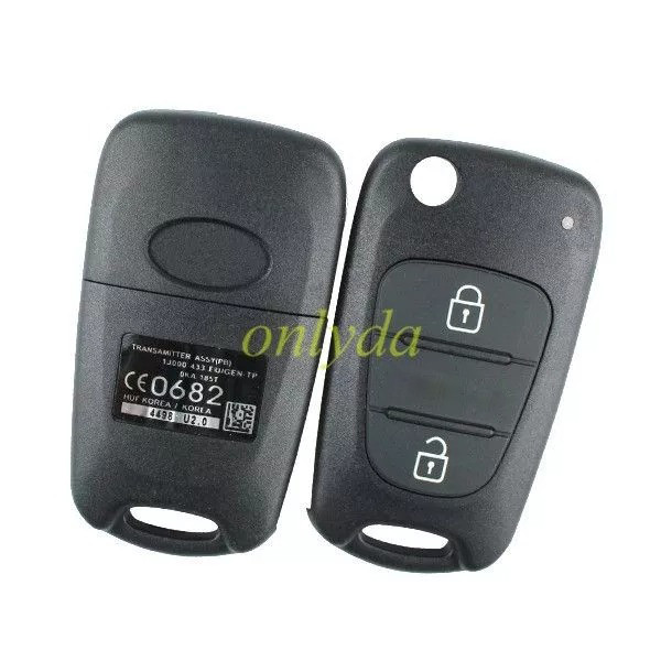 Free shipping 5pcs/lot For Hyundai Elantra original 2 button  remote key with 433.92mhz
