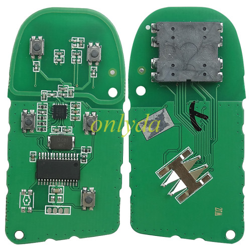 Free shipping For Jeep 5 button smart key with 434mhz with 4A chip for Jeep renegade with CY24 blade  FCC:M3N-40821302