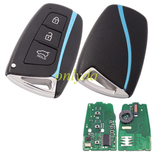 Free shipping Hyundai Santa Fe 3 button smart Keyless remote key with 315 mhz with 7952 chip