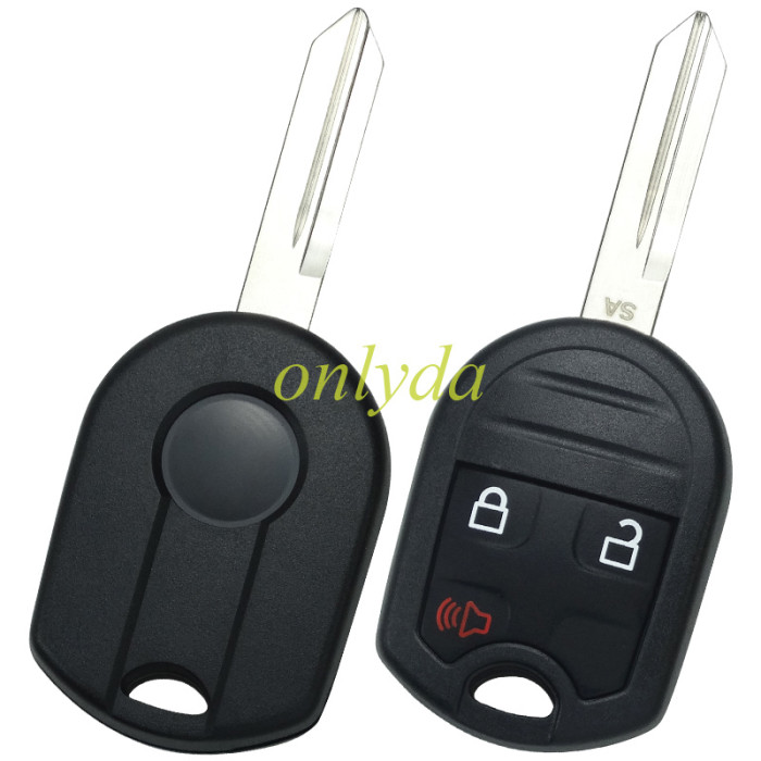 Free shipping 5pcs/lot For  Ford 3 button remote key with 315mhz/434mhz without chip