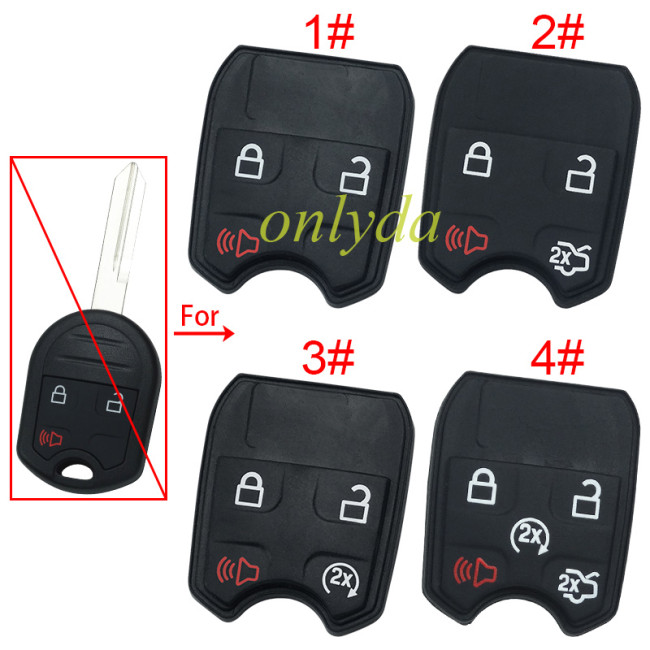Free shipping 10pcs/lot Ford  remote key Pad， pls choose button